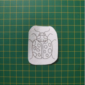 Broderi skabelon // Insekt Marina