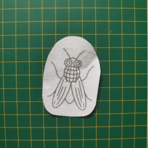 Broderi skabelon // Insekt Tristan