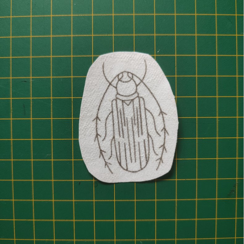 Broderi skabelon // Insekt Ulrik