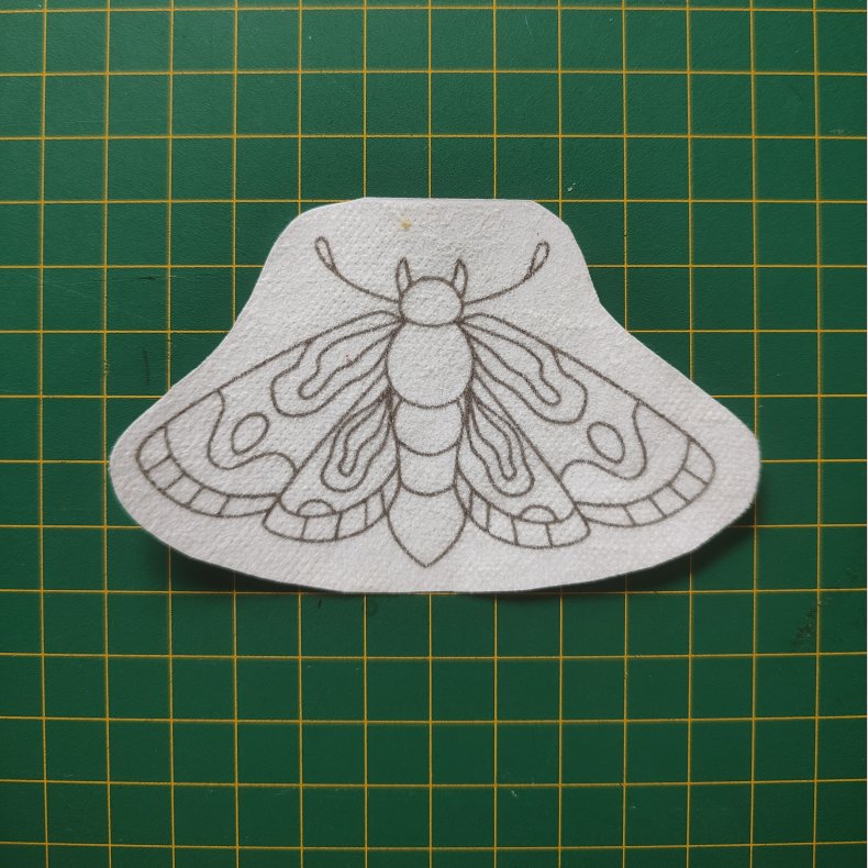 Broderi skabelon // Insekt Isabella