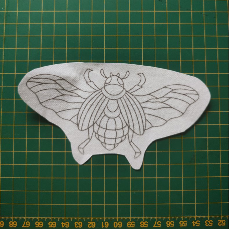 Broderi skabelon // Insekt Karmen