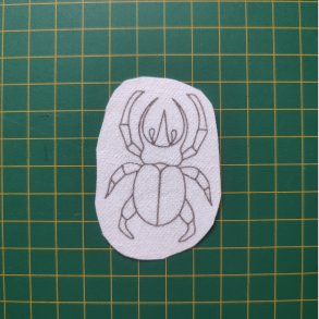 Broderi skabelon // Insekt Danny