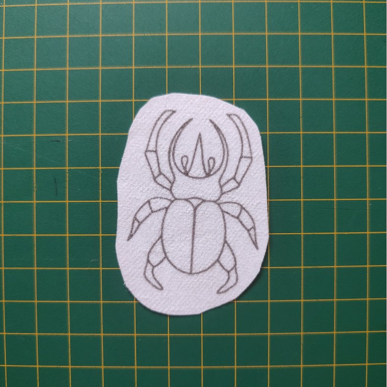 Broderi skabelon // Insekt Danny