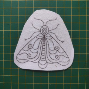 Broderi skabelon // Insekt Pau