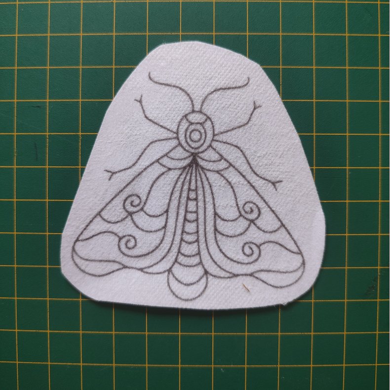 Broderi skabelon // Insekt Pau