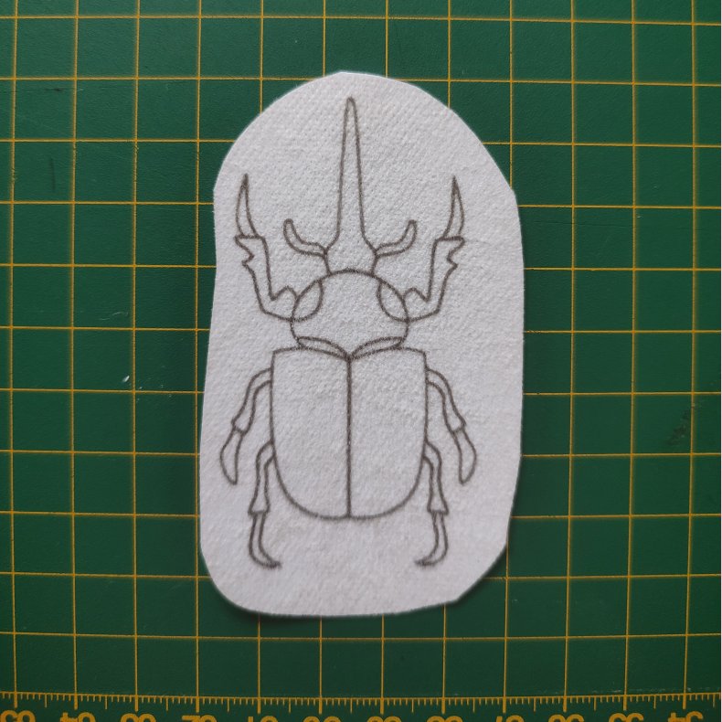 Broderi skabelon // Insekt Poul