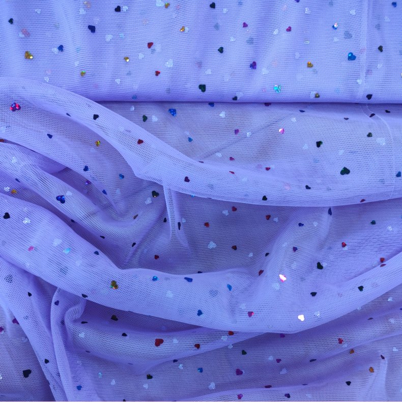 Hjerte Tyl Lilla // Muliti Colour