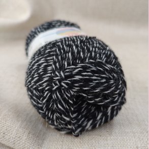 Str�mpegarn // Melange Sort hvid nr. 405