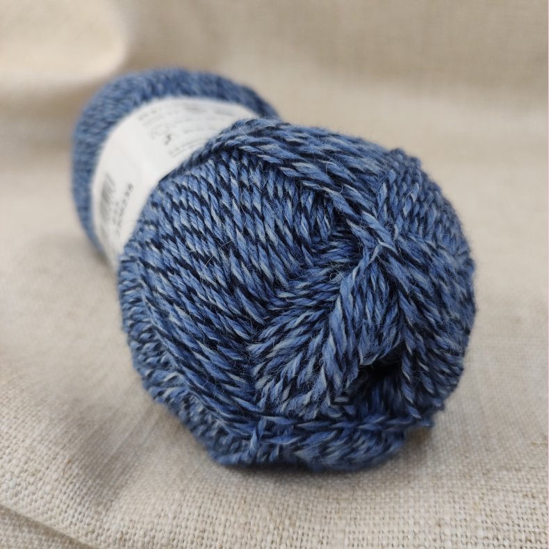 Str�mpegarn // Melange Sort Bl� hvid nr. 655