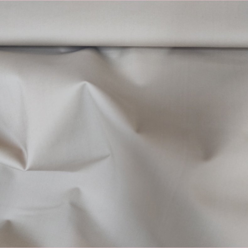 �kologisk Trenchcoat poplin m. str�k // Creme