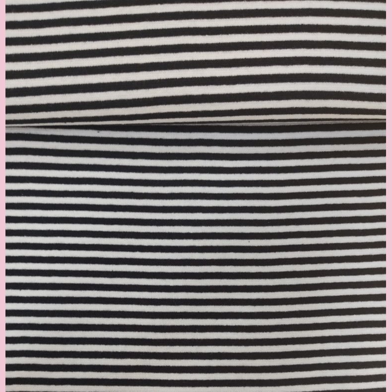 Rib R�rstrik // Sort &amp; hvid stribe