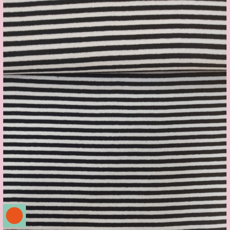 Rib Rrstrik // Sort &amp; hvid stribe