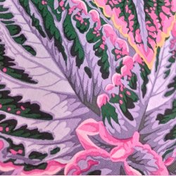 Kaffe Fassett // bold leaves pink