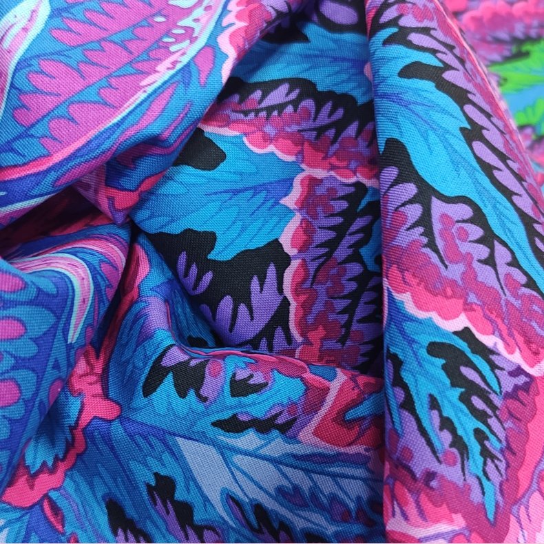 Kaffe Fassett // bold leaves purple