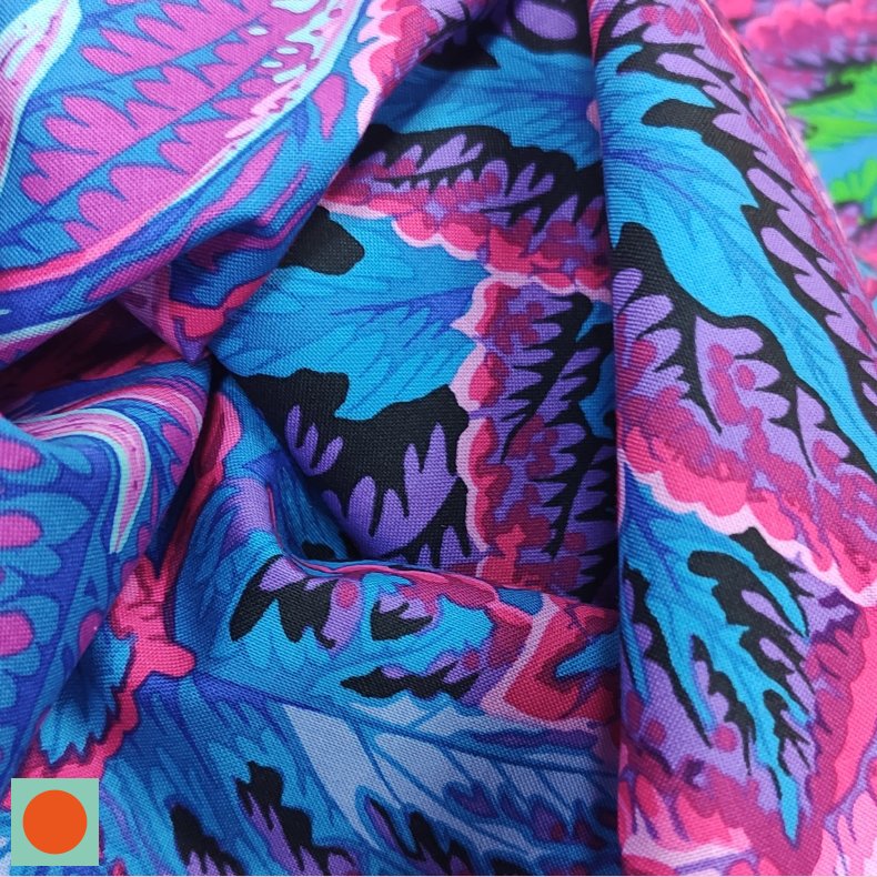 Kaffe Fassett // bold leaves purple