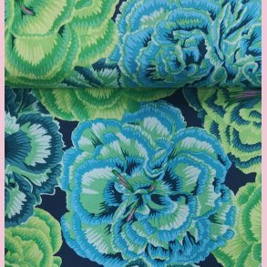 Kaffe Fassett // Picotee Carnations green