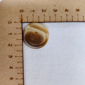 Knap // M�lk lys m. kant 2,5cm