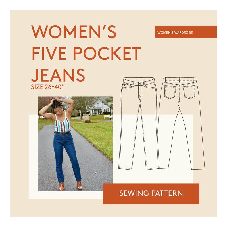 Woman Jeans Pants buks str. 30-54  - Wardrobe by me