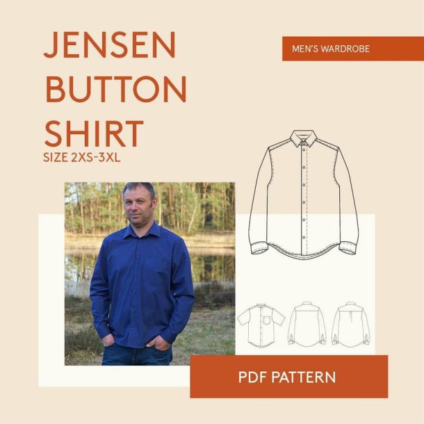 Jensen Shirt skjorte mnd str. 2xs - 3xl - Wardrobe by me