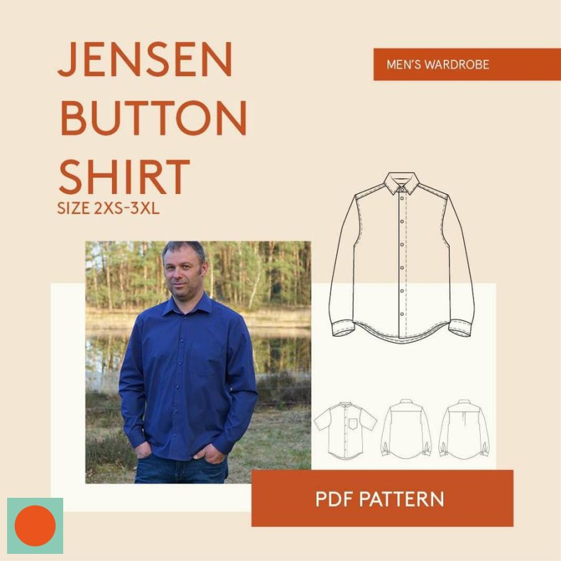 Jensen Shirt skjorte mnd str. 2xs - 3xl - Wardrobe by me