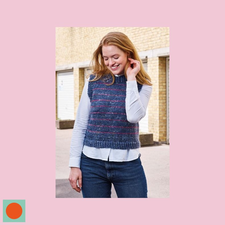 Kamelia Stribet Vest