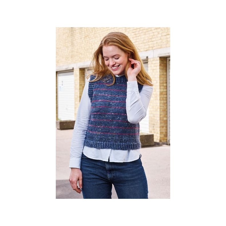 Kamelia Stribet Vest