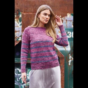 Kamma Stribet Raglanbluse 