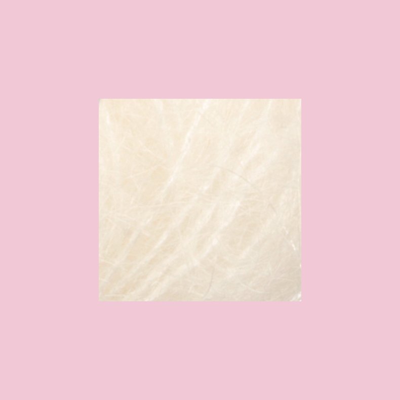 Kid Silk - Kid Mohair + Silke HVID CREME