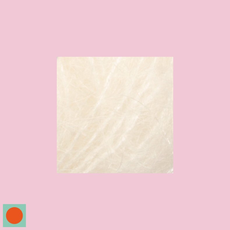 Kid Silk - Kid Mohair + Silke HVID CREME