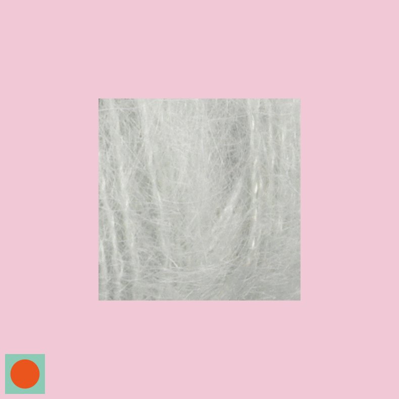 Kid Silk - Kid Mohair + Silke HVID GR