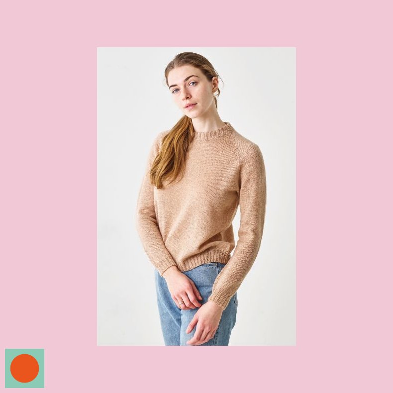 Leonora Glatstrikket raglan