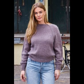 Leonora Glatstrikket raglanc