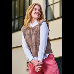 Opskrift // Luna Slipover med mnster rkke 