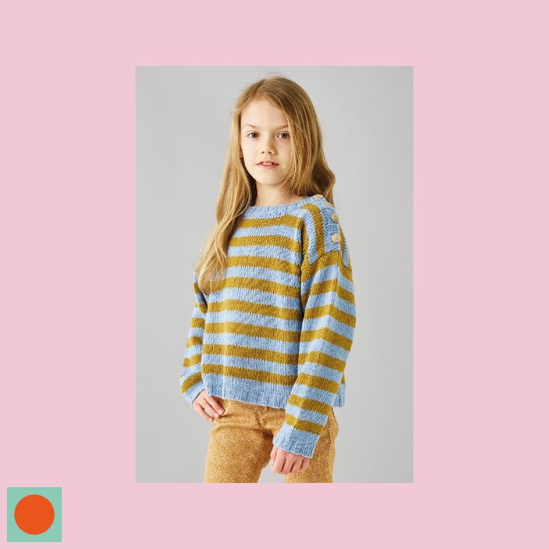 Opskrift Luna Stribet bluse 4-12r 