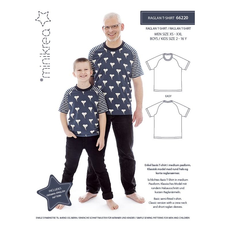 66220 minikrea T-SHIRT raglanrmer