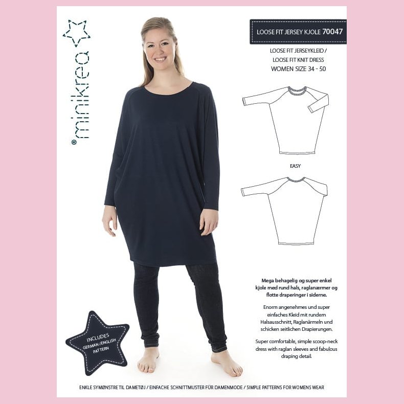 70047 minikrea LOOSE FIT JERSEY KJOLE