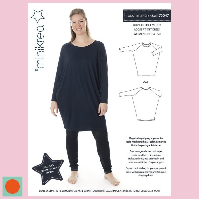 70047 minikrea LOOSE FIT JERSEY KJOLE