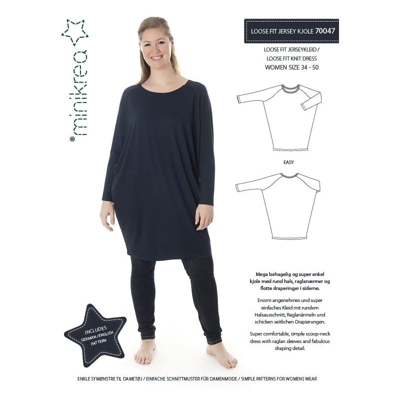 70047 minikrea LOOSE FIT JERSEY KJOLE