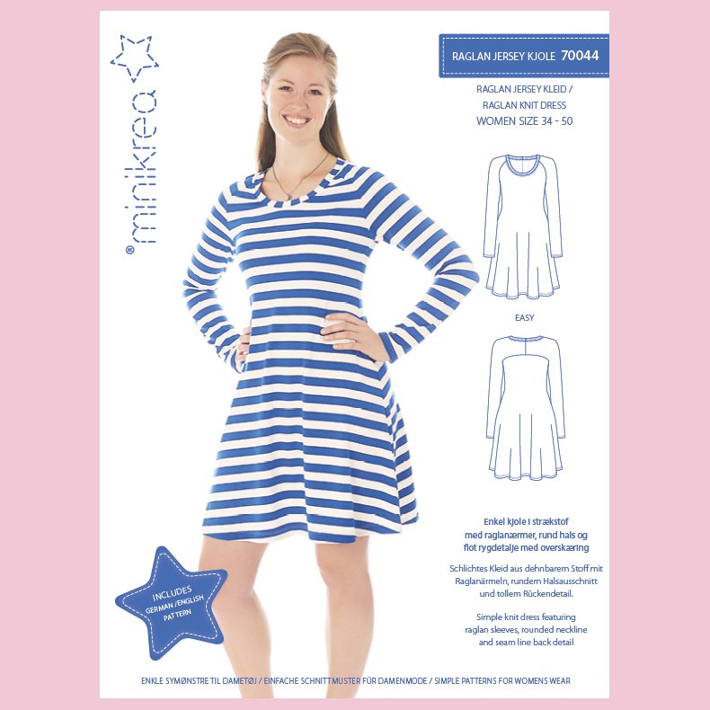70044 minikrea RAGLAN JERSEY KJOLE