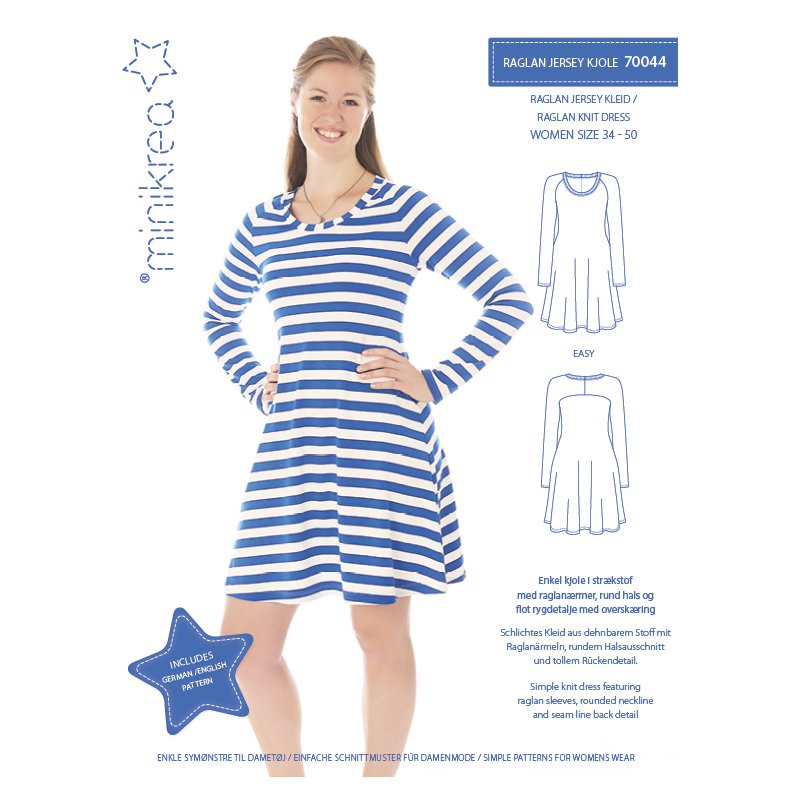 70044 minikrea RAGLAN JERSEY KJOLE