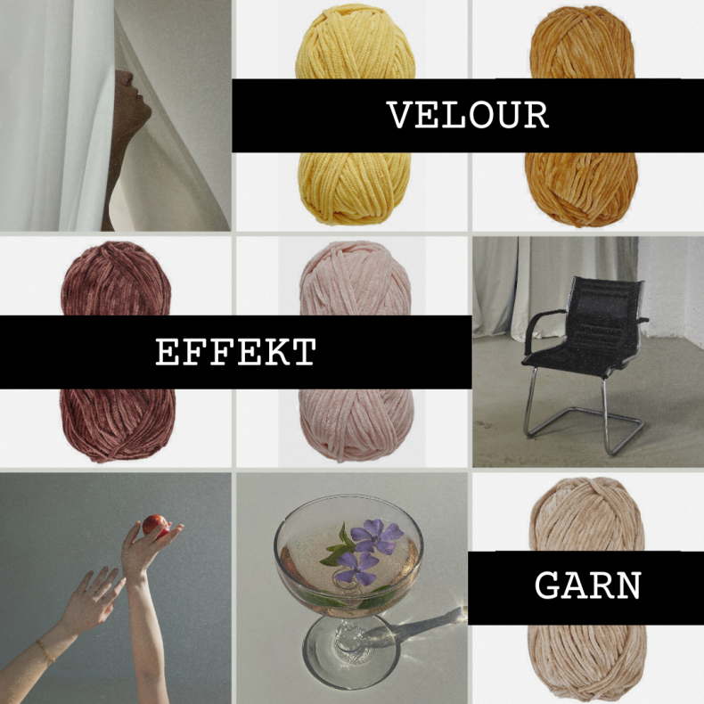 Velour garn // Chenille  Nr. 4