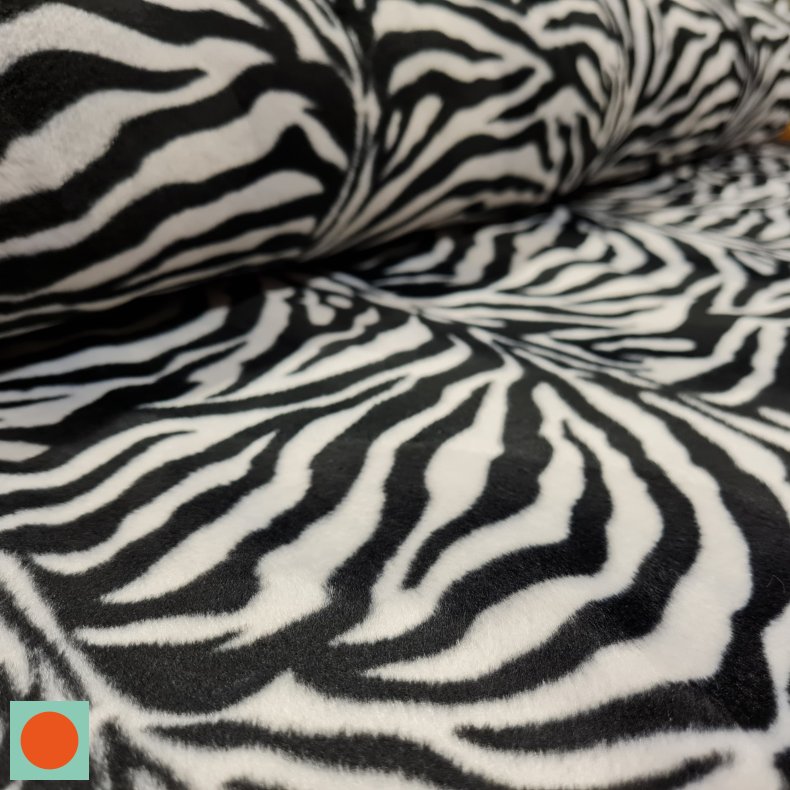 Pels imiteret 119,- Korthret zebra