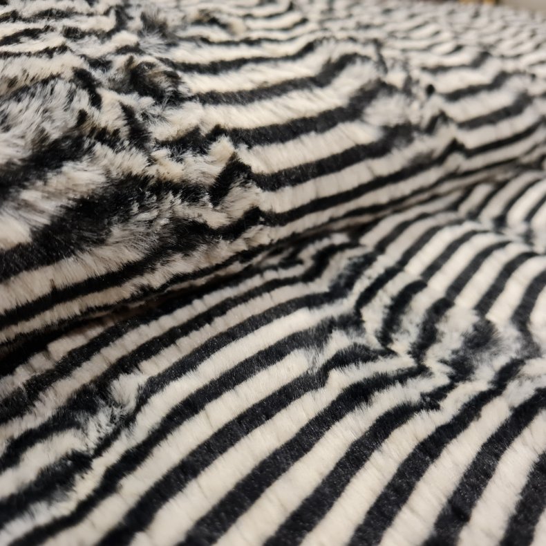 Pels imiteret 169,- Korth�ret Luksus Zebra