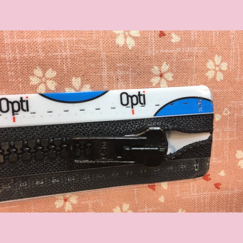 Lynl�s til jakke 30-80cm SORT