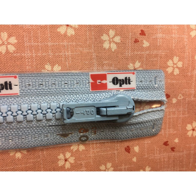 Lynls til jakke 30-80cm BL LYSEBL