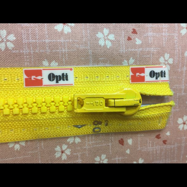 Lynls til jakke 30-80cm GUL