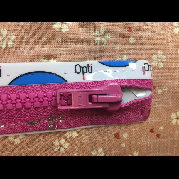 Lynls til jakke 30-80cm RD PINK