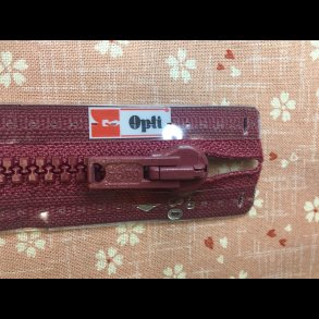 Lynls til jakke 30-80cm RD BORDEAUX