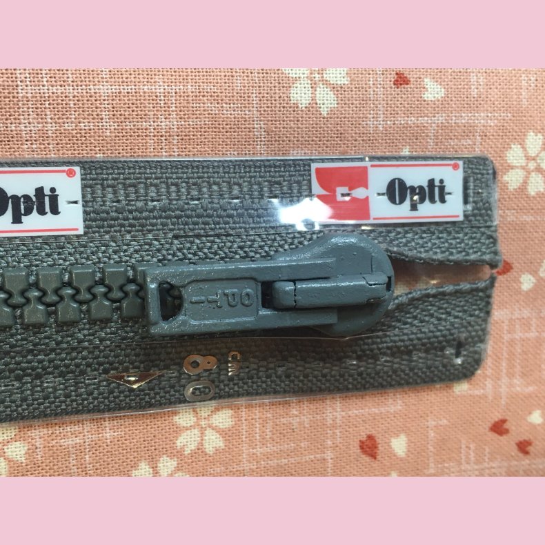 Lynl�s til jakke 30-80cm GR� MELLEMGR�