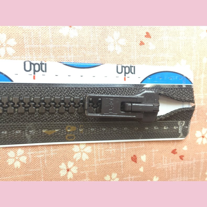 Lynl�s til jakke 30-80cm BRUN M�RKEBRUN